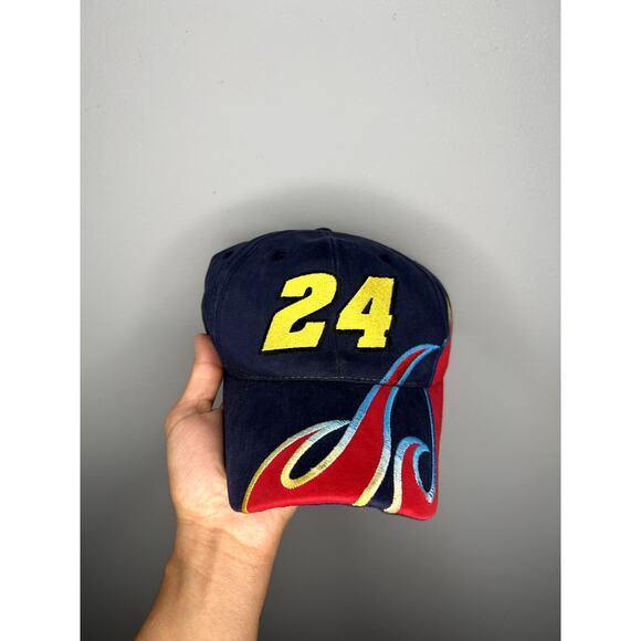 Vintage Nascar Jeff Gordon Winston Cup Champion Flames Hat - Picture 1 of 7